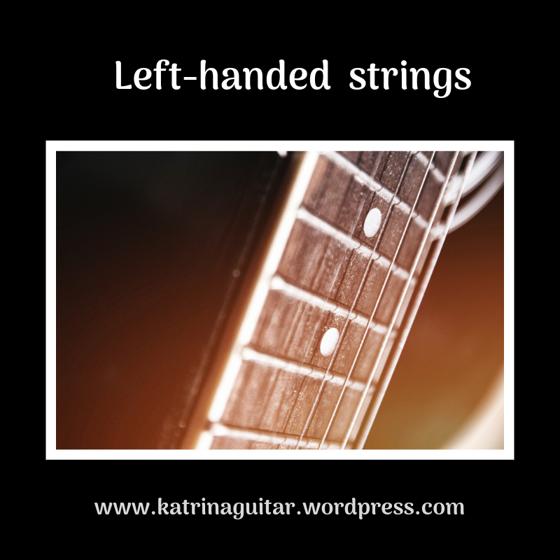Re-string a guitar to a left-handed setting