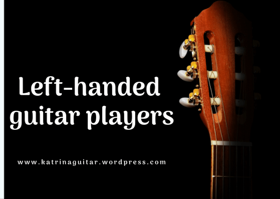 Left-handed guitar player